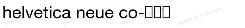 helvetica neue co字体转换